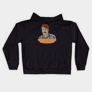 Men with mustaches don't often cry. - BJ Barnes Kids Hoodie